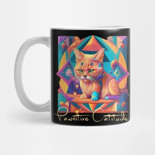 Pawsitive Catitude Mug